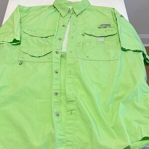 Columbia Lime Button-Up Shirt